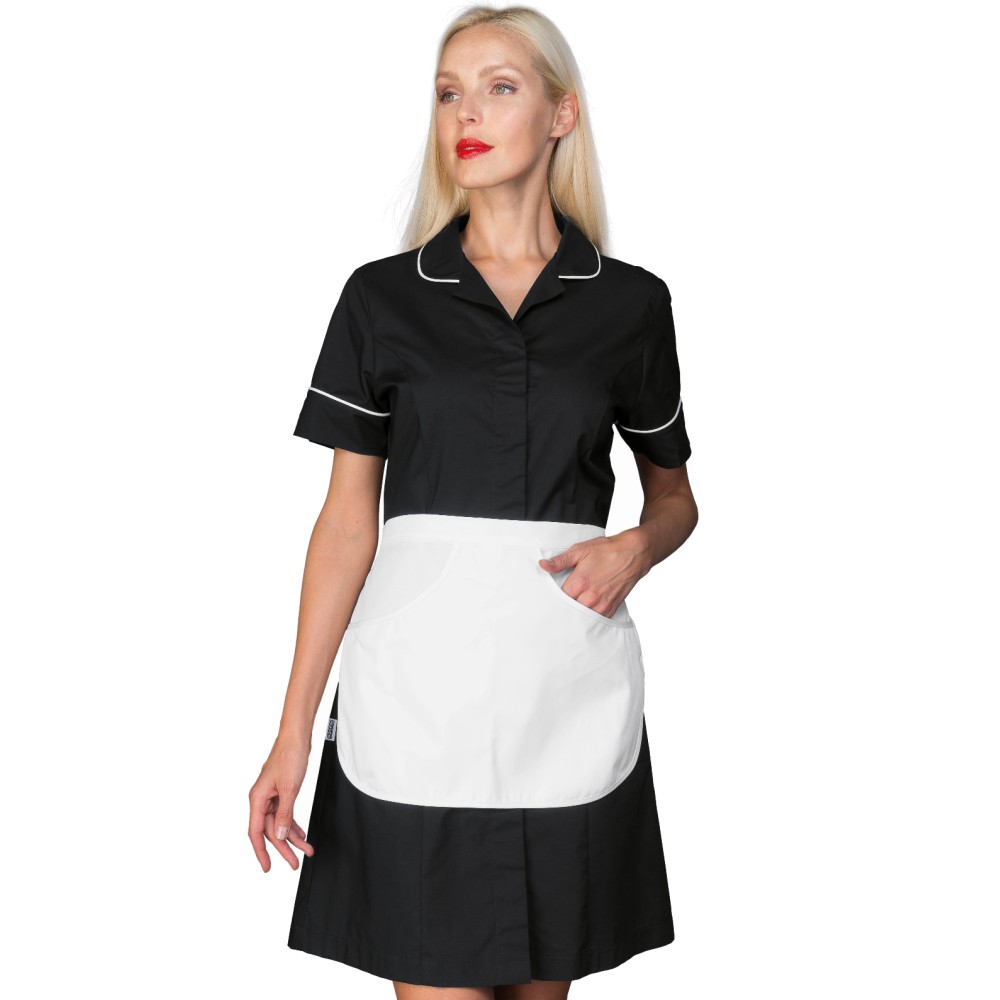 CAMICE FIRENZE NERO BIANCO CON GREMBIULINO-Isacco-0075GP-007501G-0