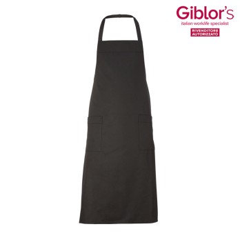 Amsterdam Black Apron with Bib | Durable and Professional