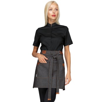 GREMBIULE MICHIGAN BLACK JEANS O JEANS-Isacco-08684P-086841-0