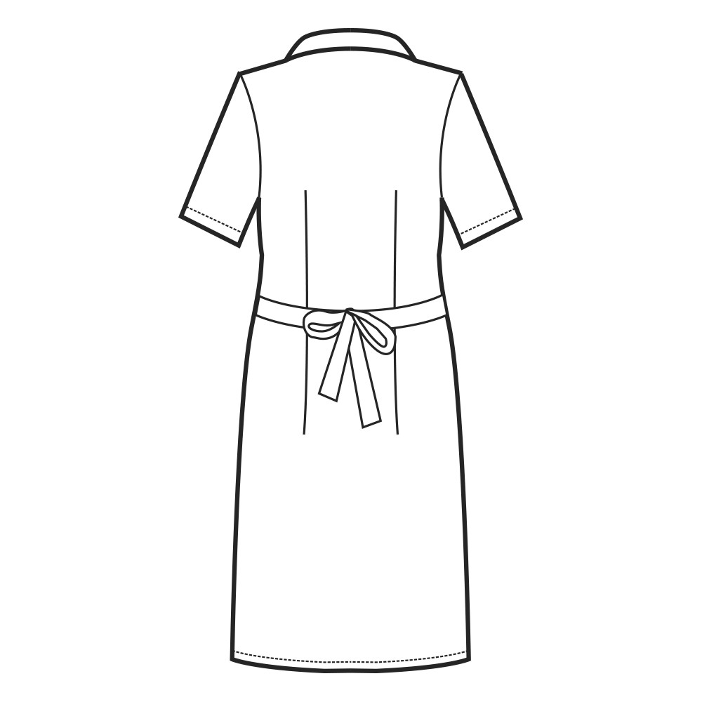 CAMICE POSITANO CON GREMBIULINO M M TINTA UNITA  INSERTI 125 GR-Isacco-0089G-008903G-0