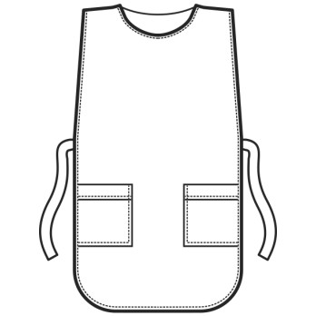 Scamiciato da Donna Rigato Azzurro o Blu Alimentari Estetica Pulizie