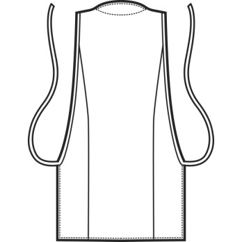 Robe Femme Taille Unique Pour Coiffeuse Esthéticienne Spa Noire avec Inserts Colorés