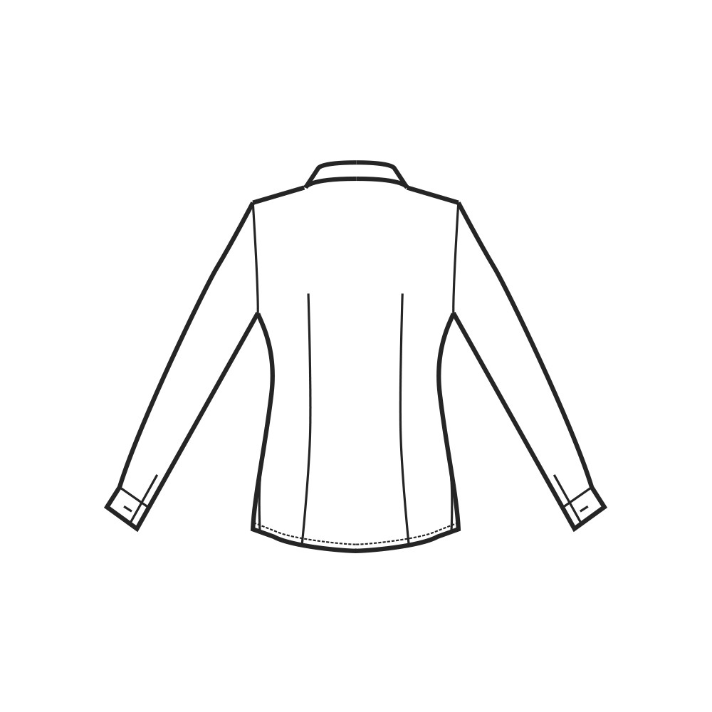 CAMICETTA TENERIFE STRETCH BIANCO M L M M 3 4-Isacco-0254P-025400-0