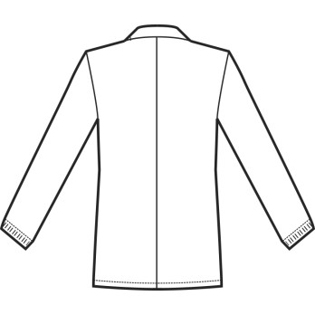 Short White Men's Jacket with Short Sleeves and Contrast Inserts