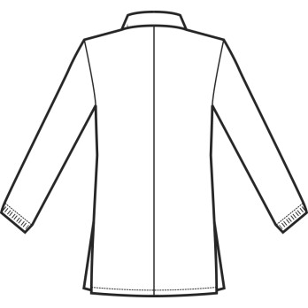 Casacca Bianca da Dentista in Cotone Con Zip Centrale Per Uomo Donna