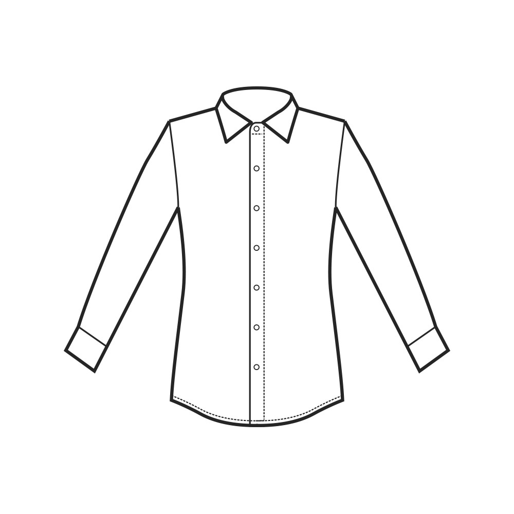 CAMICIA UOMO CARTAGENA SLIM STRETCH BIANCO NERO 97 COTONE-Isacco-0616P-061620-0