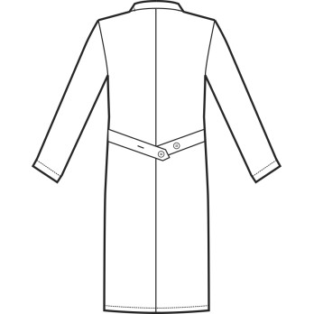 Camice Bianco da Uomo Con Collo alla Coreana Per Medico Dentista o Farmacia