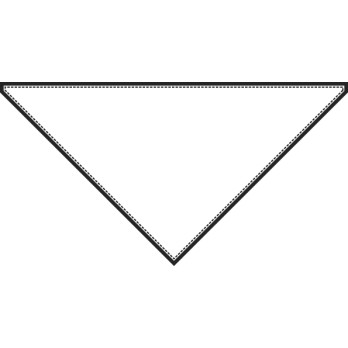 Triangolo Per Cuoco o Chef Per Cucina o Pizzeria 5 Colori Nero Giallo Blu Rosso Bordeaux