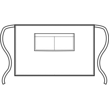 Grembiule A Vita Nero, Beige,Marrone Per Bar Ristoranti Erboristerie
