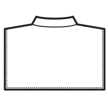 Sottocollo Unisex Finta Camicia Coreana, Bianca Cotone. Settore Horeca