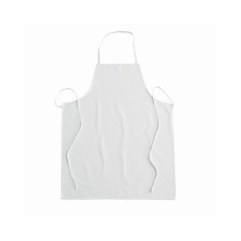 Stock of 10 White Aprons 70 X 85 in Cotton for Kitchen or Bakery R109