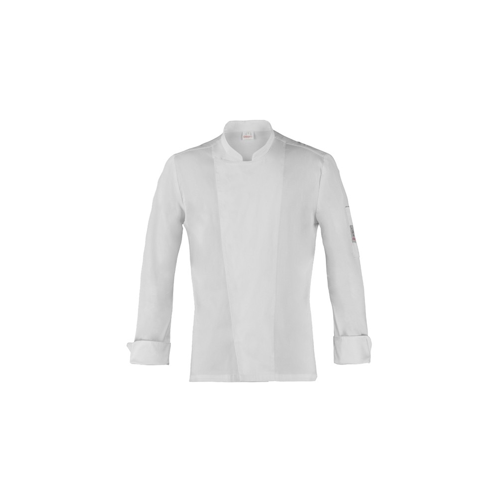 Slim White or Black Fitted Stretch Chef Jacket. Buy it Now