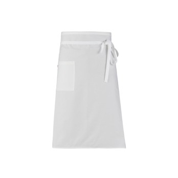Grembiule a Vita Bianco per Chef o Cuoco 75x105 Linea Lunga e larga. Grembiule Matera-Q8H00199C01U-0