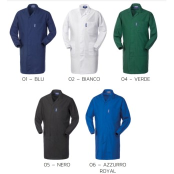 5 camice o grembiule corto uomo in misto cotone fresco e leggero a62207