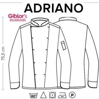 Giacca Cuoco Chef Cotone Doppio Petto Bianca Bottoni Intercambiabili Q8G00183