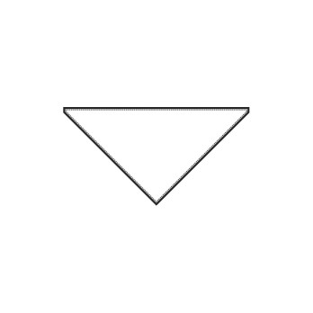 Pañuelo de cocinero blanco de algodón - Pañuelo triangular con ribete, 95 cm - Andy.