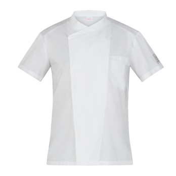 Lightweight Chef Jacket Short Sleeve Slim Breathable Net Back
