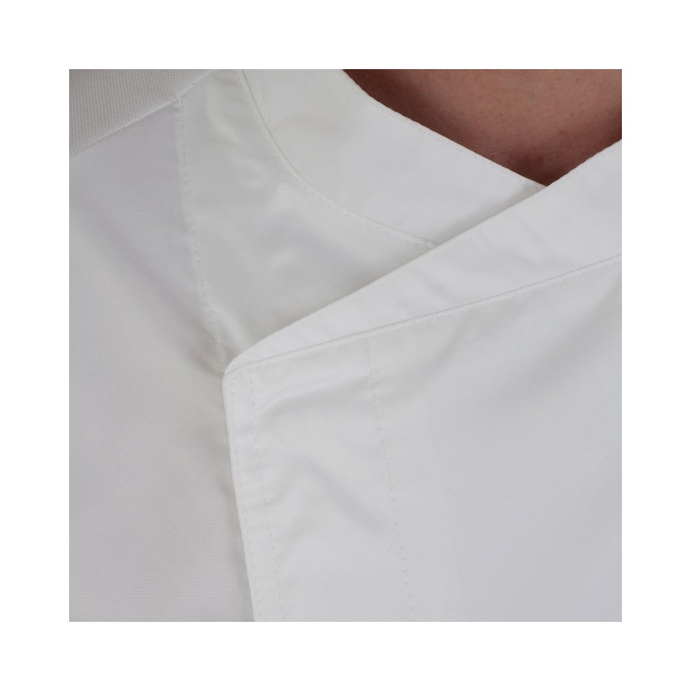 Lightweight Chef Jacket Short Sleeve Slim Breathable Net Back