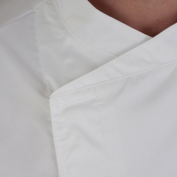 Giacca Da Cuoco Leggera Manica Corta Slim Rete Traspirante Posteriore