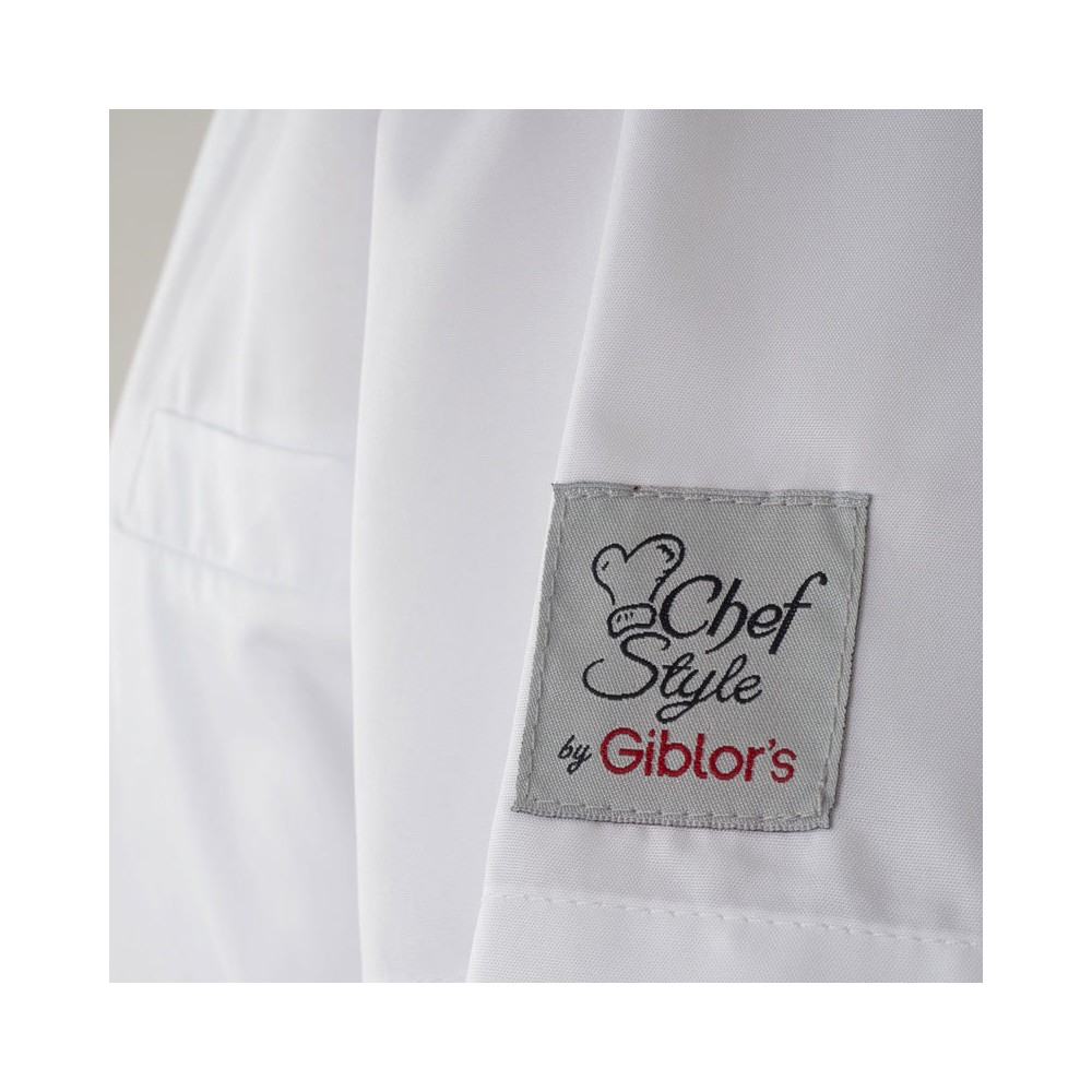 Lightweight Chef Jacket Short Sleeve Slim Breathable Net Back