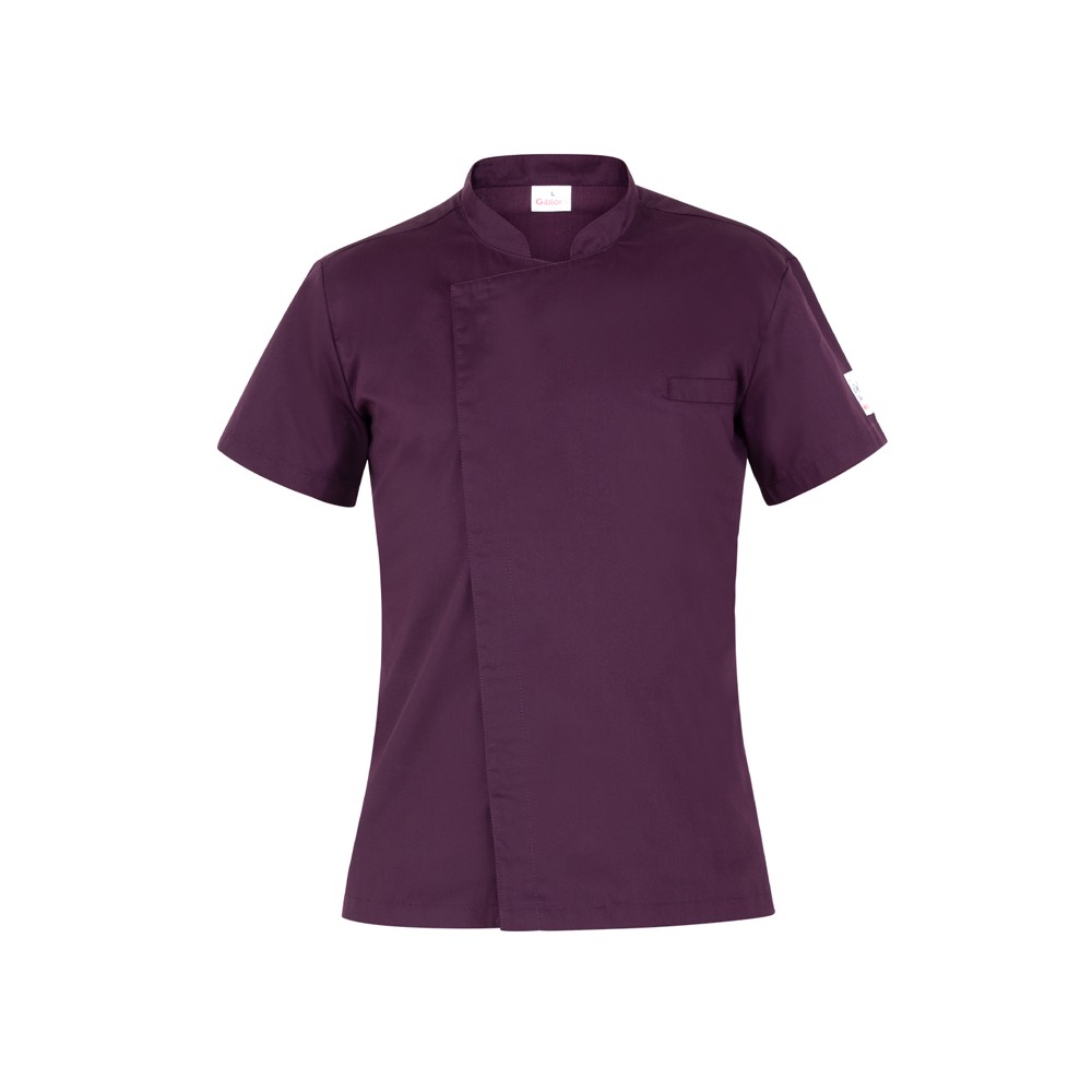 FEDERICO - Veste de chef en mélange de coton avec boutons pression dissimulés disponible en différentes couleurs