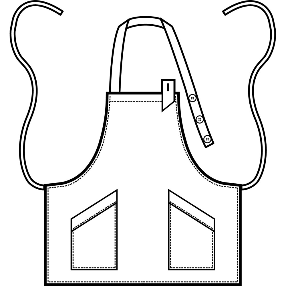 Schürze Damen Antiflecken Schwarz Mit Einsätzen Für Kosmetikerin oder Friseurin-Sherry Superdry-088242-isacco