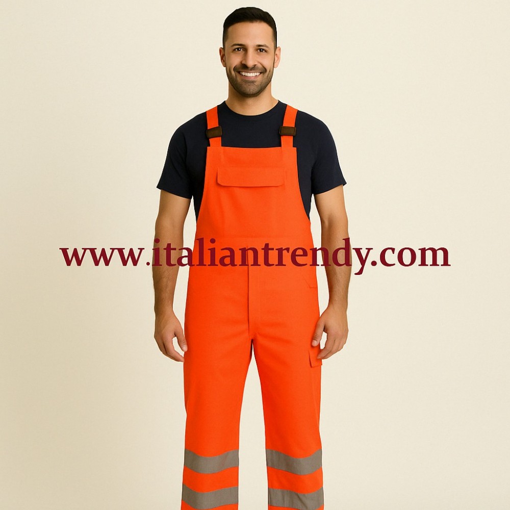 Professional High Visibility Reflective Orange Overall
