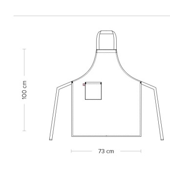 grembiule o parananza nero lungo con pettorina unisex q8h00201 ancona italiantrendy