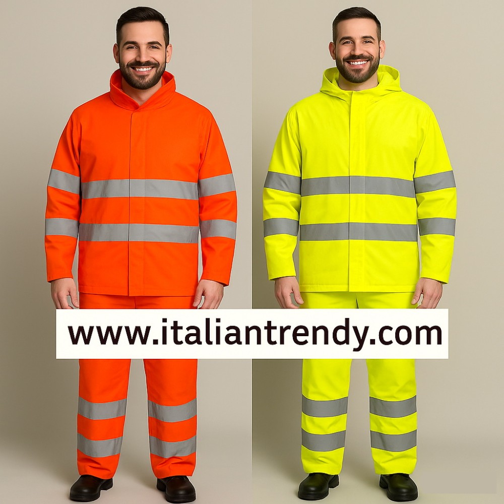 High Visibility Rain Suit. Buy it online at Italiantrendy.