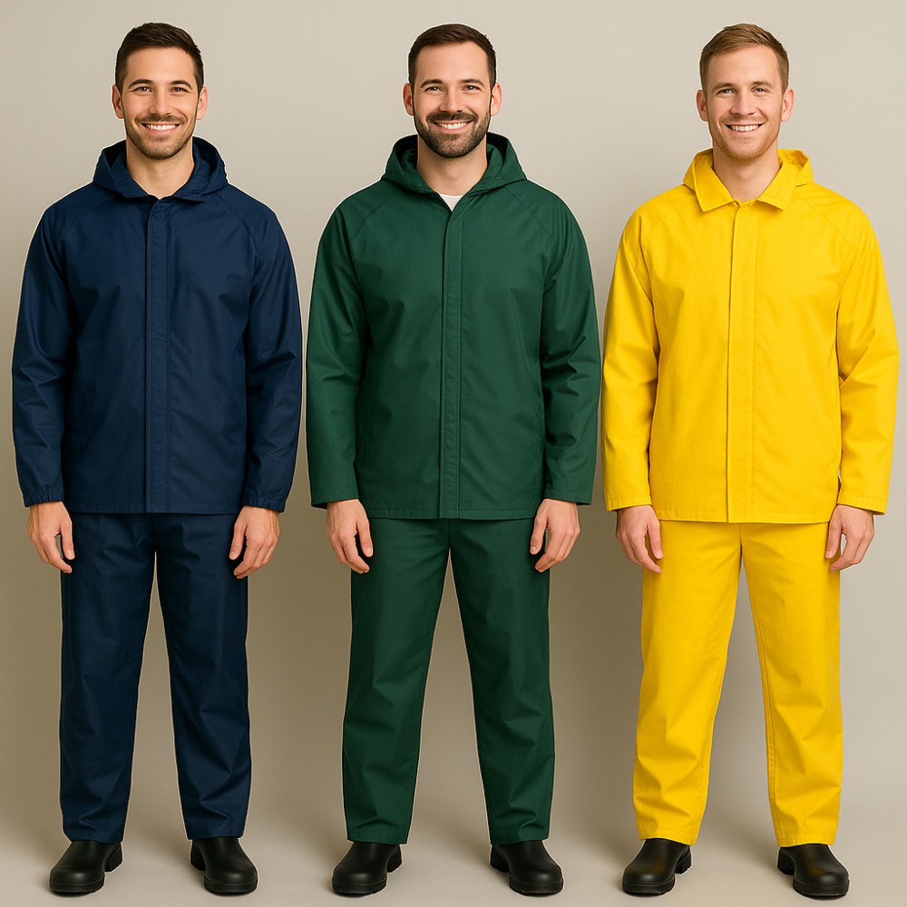 Ensemble de voyage imperméable jaune, vert ou bleu. Achetez-le en ligne.