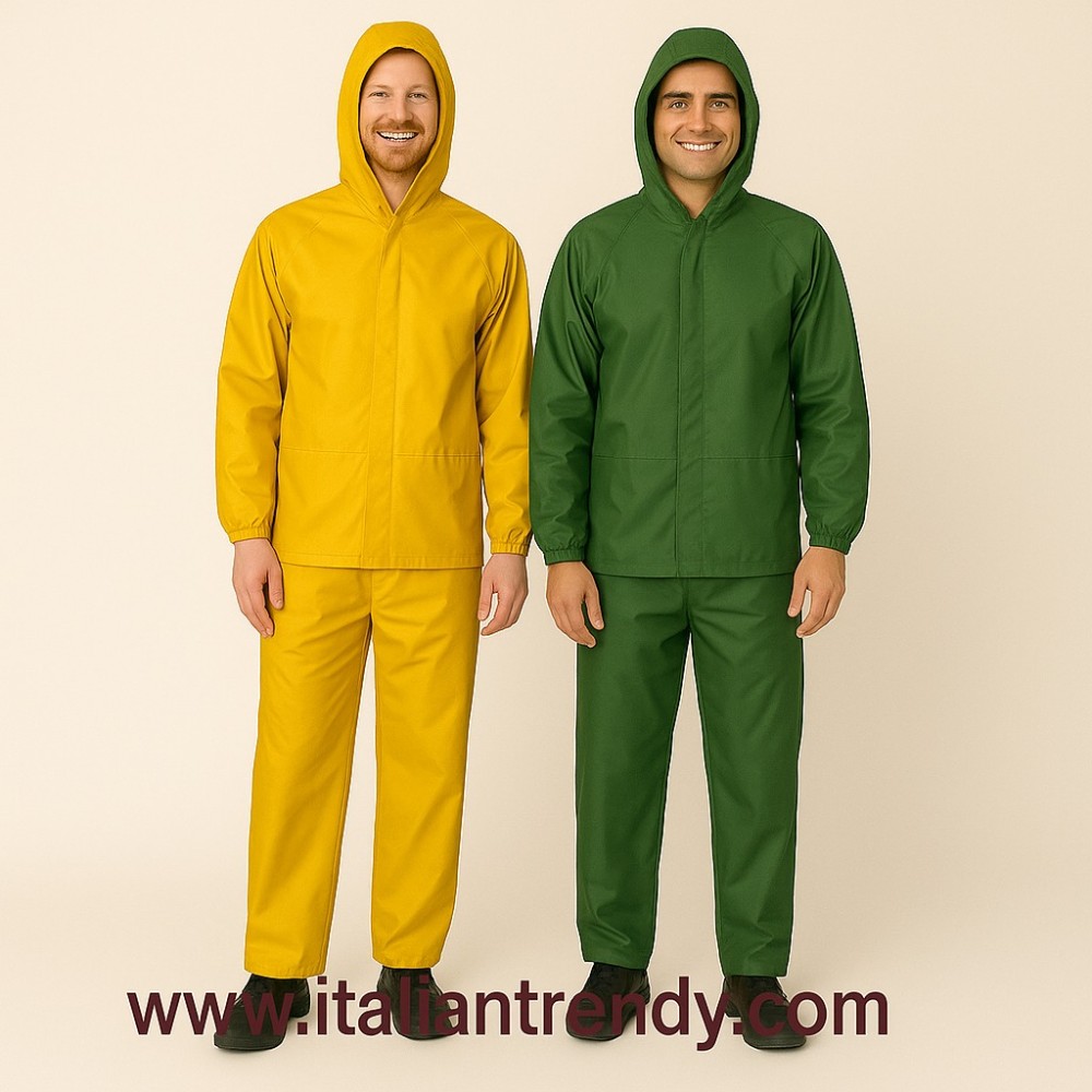 Yellow or Green Waterproof Rain Suit Rainproof Pants Jacket