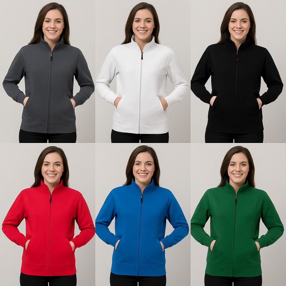 felpa canberra lady con zip 7 colori disponibili taglie da xs a xxl hh193 italiantrendy