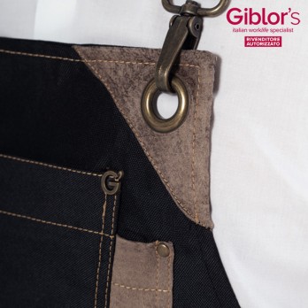 Grembiule Professionale Picasso – Impermeabile con Moschettoni e Inserti in Alcantara