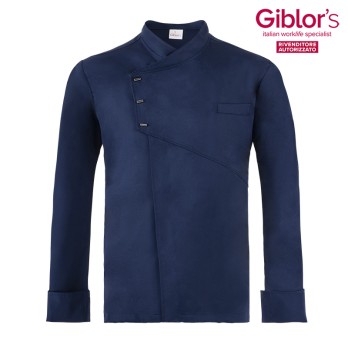 Emanuel - Men's Chef Jacket in TENCEL Fabric Slim Fit