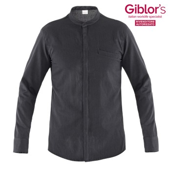 Roger – Giacca-Camicia da Chef Slim Fit comfort in Tessuto Elasticizzato